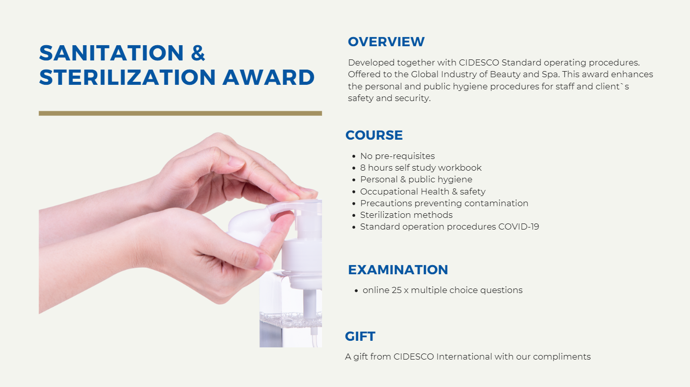 Sanitation & Sterilization CIDESCO
